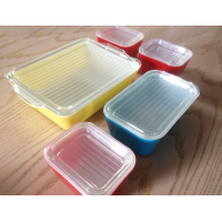 Pyrex glas koelkast bewaardozen